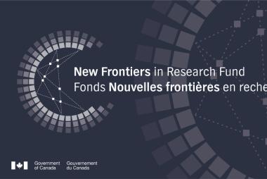 NFRF logo, showing interconnected cubes as in a chart