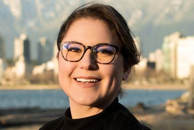 Dr. Mayers, in Vancouver cityscape