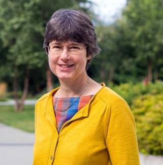 Heather Campbell with trees